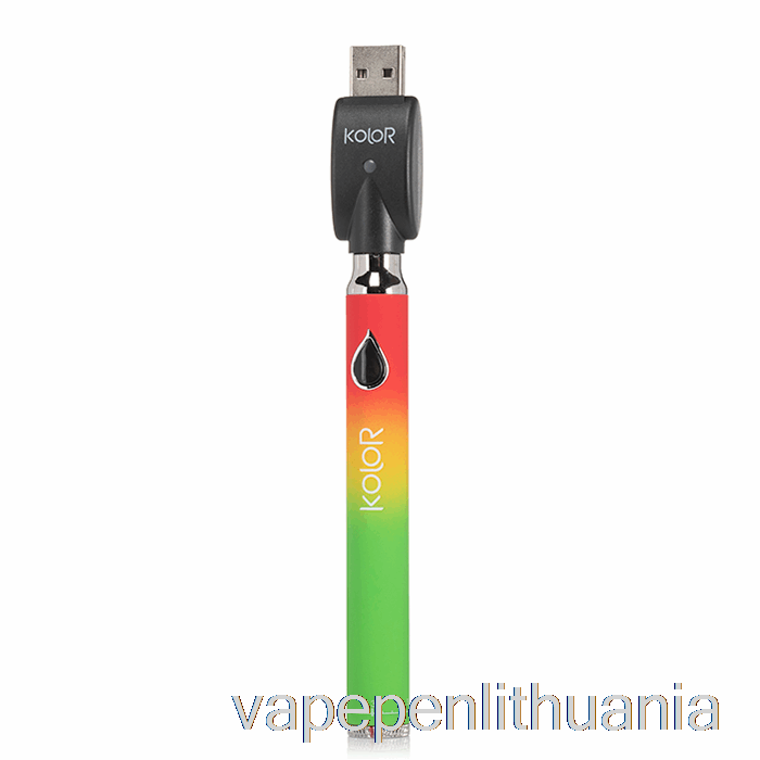 Leaf Buddi Kolor Twist Slim 650mah Baterija Rasta Vape Skystis